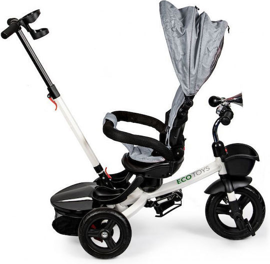Ecotoys Foldable and Convertible Kids Tricycle for 1-5 Years Gray