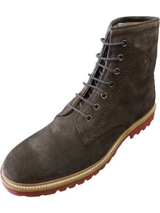 Leather Brown Men's Boots
