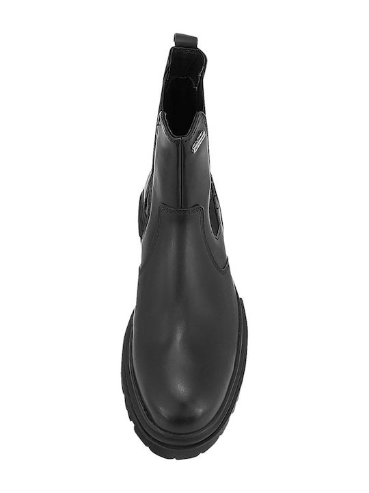Laty Leather Black Men's Boots