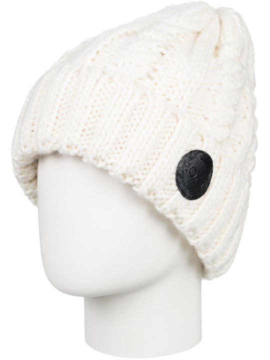 Beanie Unisex Σκούφος Πλεκτός σε Μπεζ χρώμα