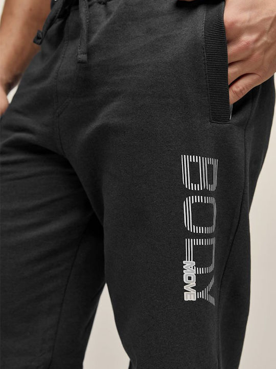 Bodymove Men's Sweatpants with Rubber Black