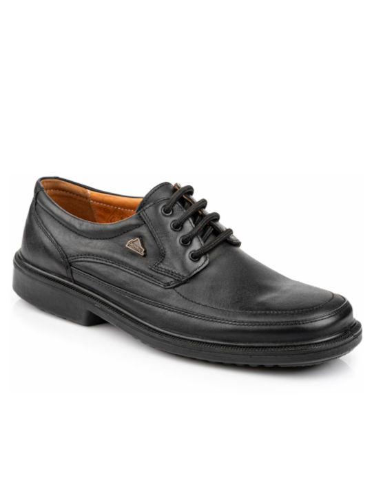 Boxer Men's Leather Casual Shoes Black