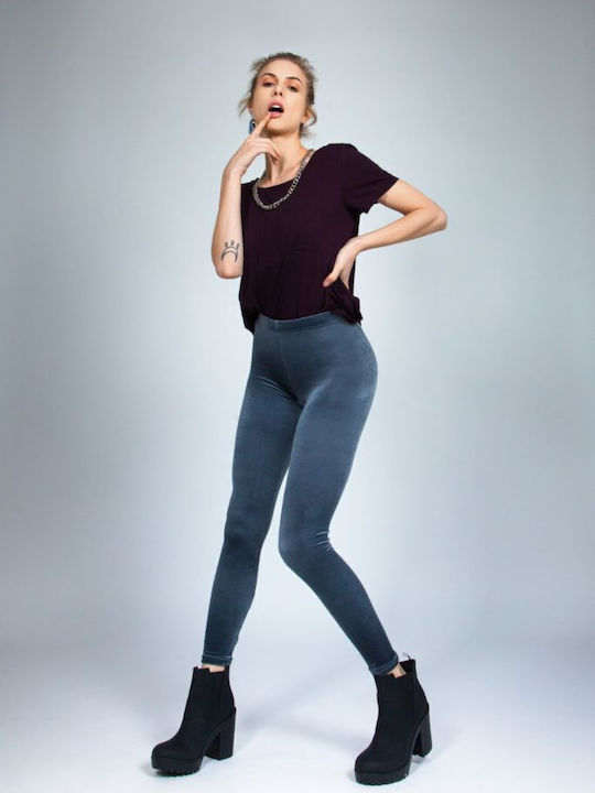 Täglich Frauen Lang Leggings Gray