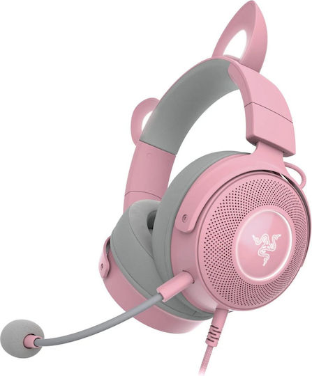Razer Kitty V2 Pro Надушници Геймърски слушалки с връзка USB Кварц