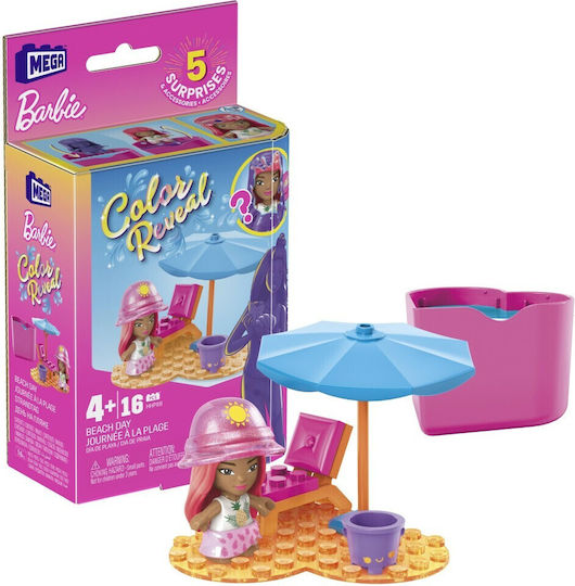 Mega Bloks Τουβλάκια Barbie Color Reveal για 4+ Ετών (Διάφορα Σχέδια) 1τμχ