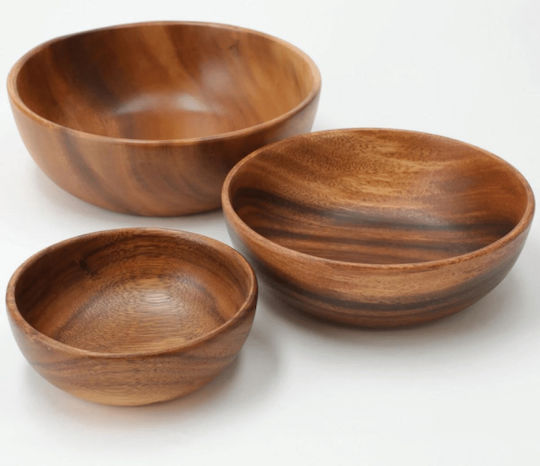 GTSA 19-801 Wooden Salad Bowl