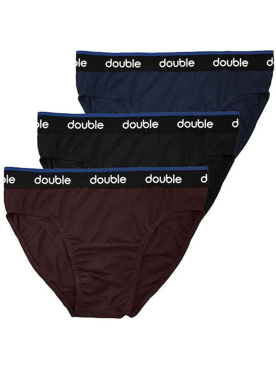 Double Mbs-1 Men's Slips Black 3Pack