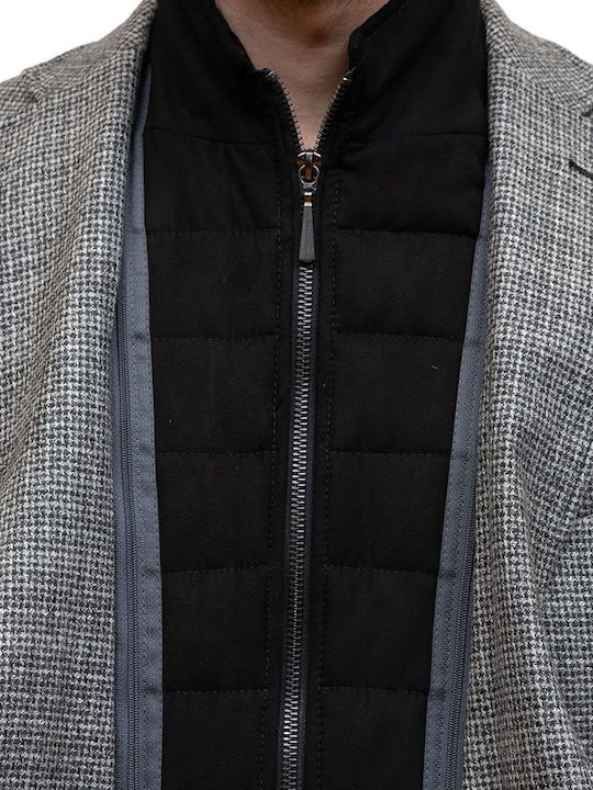 Men's Suit Jacket Black/White