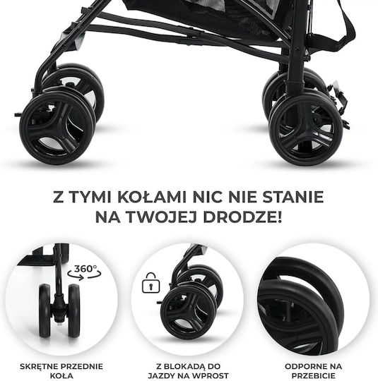 Kinderkraft TIK Umbrella Stroller Suitable from 6+ Months Green 6.5kg