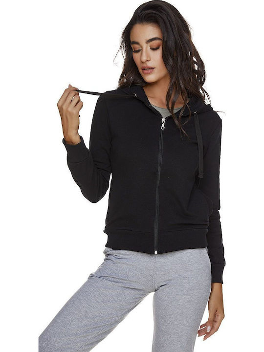 Bodymove Jacket Black with Hood