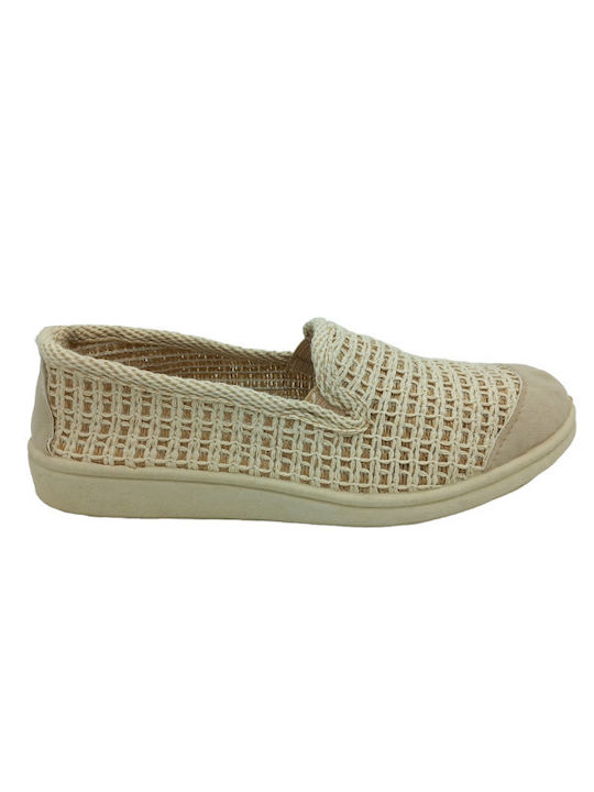 Men's Canvas Slip-Ons Beige