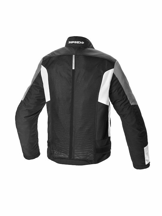 Spidi Sommer Herren Motorradjacke Wasserdicht Schwarz