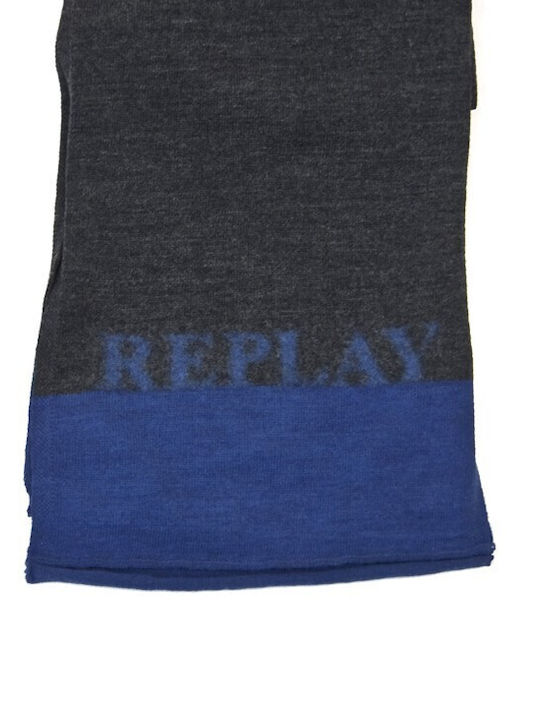 Replay Men's Scarf Blue