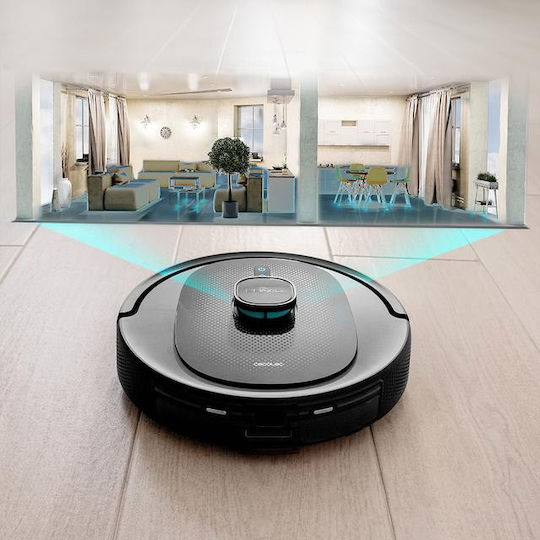 Cecotec Conga 8290 Immortal Ultra Power Home X-Treme Σκούπα Ρομπότ με Χαρτογράφηση Laser & Απορρόφηση 7000Pa Μαύρη
