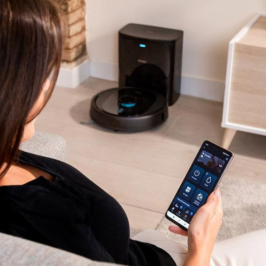 Cecotec Conga 8290 Immortal Ultra Power Home X-Treme Σκούπα Ρομπότ με Χαρτογράφηση Laser & Απορρόφηση 7000Pa Μαύρη