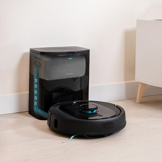 Cecotec Conga 8290 Immortal Ultra Power Home X-Treme Σκούπα Ρομπότ με Χαρτογράφηση Laser & Απορρόφηση 7000Pa Μαύρη