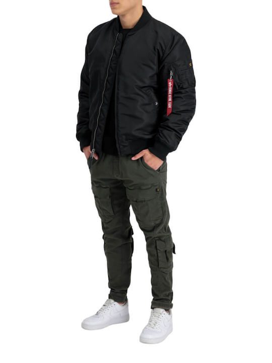 Alpha Industries Ma-1 Herren Winter Jacke Bomber ΜΑΥΡΟ