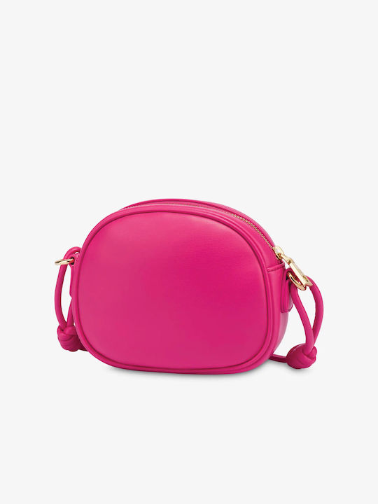 Moschino Din piele Geantă de damă Crossbody Fuchsia