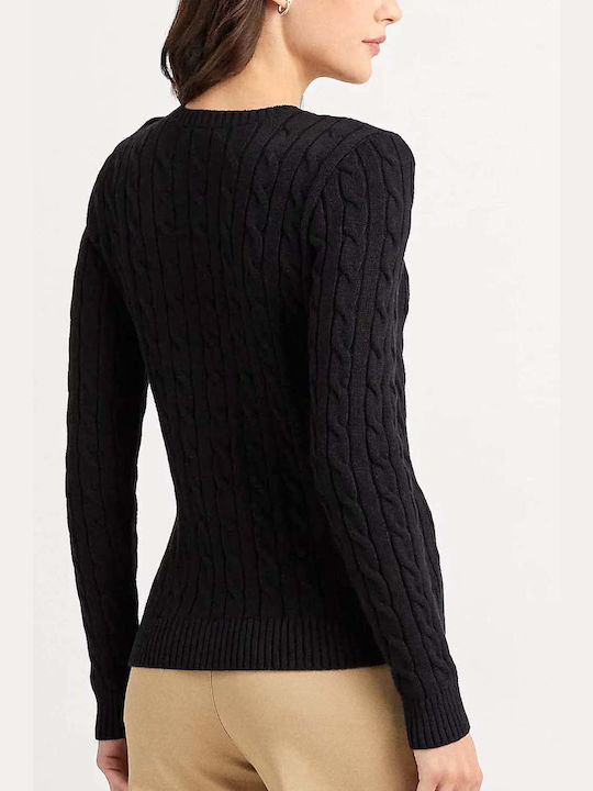 Ralph Lauren Damen Langarm Pullover Baumwolle Black