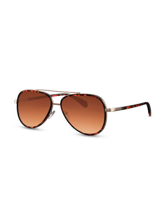 Solo-Solis Sunglasses with Brown Tartaruga Metal Frame and Brown Gradient Lenses NDL2789