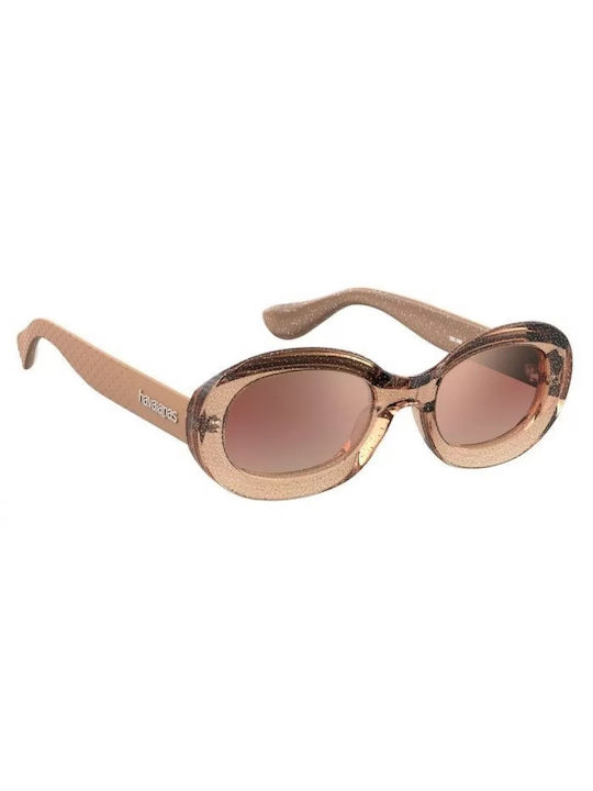 Havaianas Sunglasses with Brown Acetate Frame and Brown Lenses