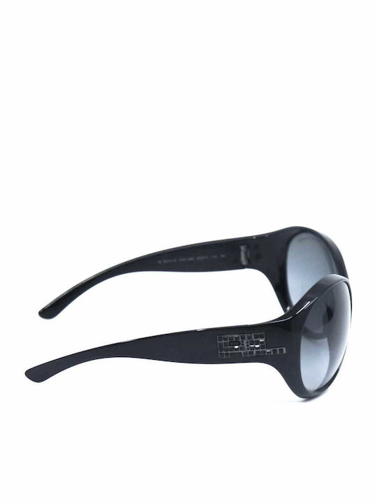Ralph Lauren Women's Sunglasses with Black Plastic Frame and Black Gradient Lens 8043-B/50018G/62-14-115