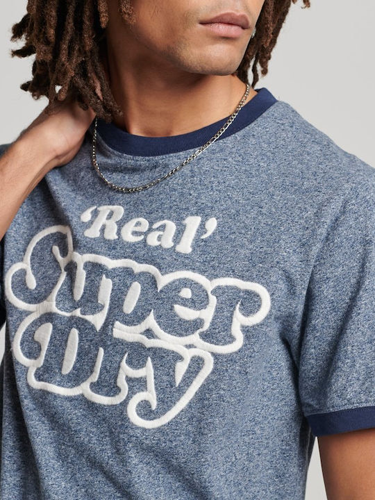 Superdry Vintage Cooper Class Ringer T-shirt Navy Blue