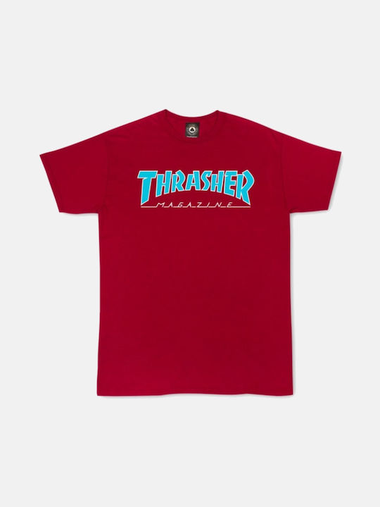 Thrasher Men's Short Sleeve T-shirt Cardinal Red