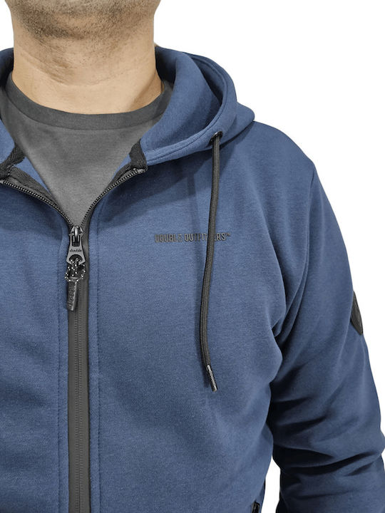 Herren Sweatshirt mit Kapuze Indigo