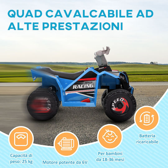 Παιδική Γουρούνα Quad Ηλεκτροκίνητη Μπλε για 1.5+ ετών