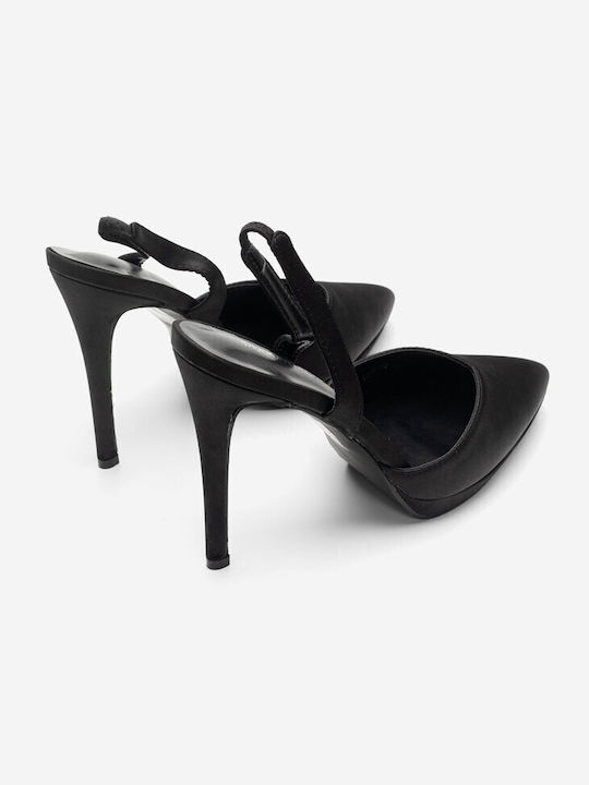 Luigi Pointed Toe Black Low Heels