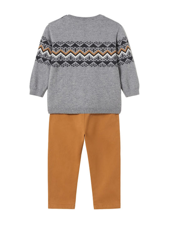 Mayoral Kids Set with Pants Winter 2pcs Camel