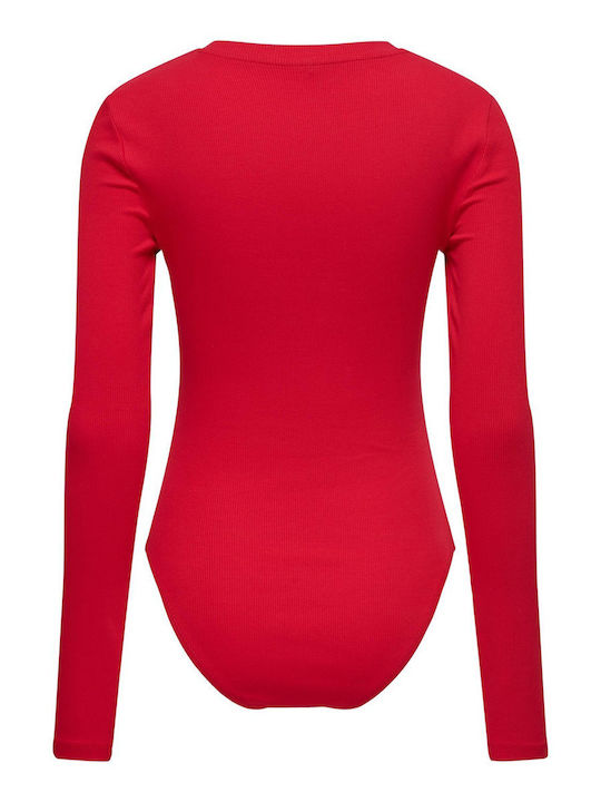 Only Frauen Bodysuit Rot