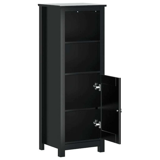 vidaXL Στήλη Μπάνιου Τοίχου Μ40xΒ34xΥ110cm Μαύρη