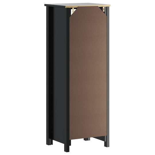 vidaXL Στήλη Μπάνιου Τοίχου Μ40xΒ34xΥ110cm Μαύρη