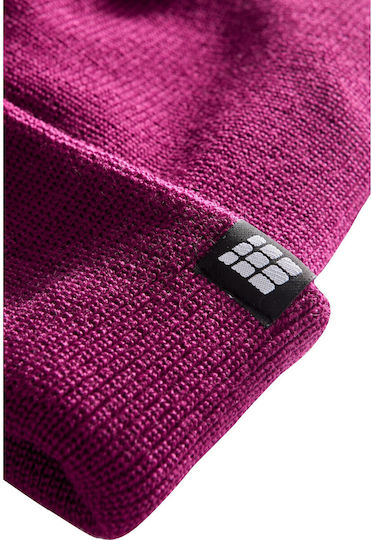 Beanie Unisex Σκούφος Πλεκτός σε Μωβ χρώμα