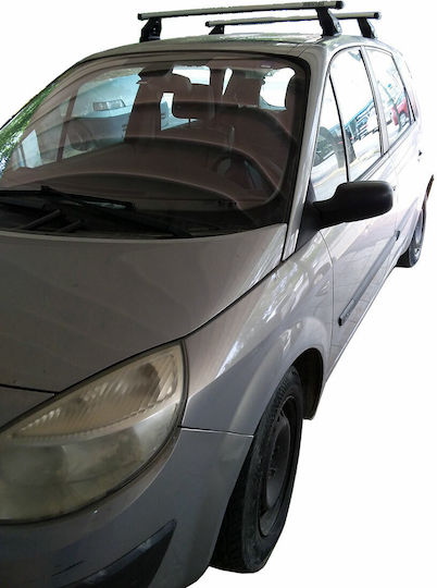 Menabo Таванни Стелки За Автомобил От Алуминий За Renault Панорамен 2003-2008 С Крака За Покривен Багажник И Заключване Сребристи МП.RSCENIC.06