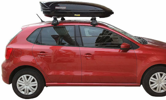 Menabo Aluminum Car Roof Bars for Volkswagen Polo Mazda 3 5D Set with Roof Rack Legs Silver