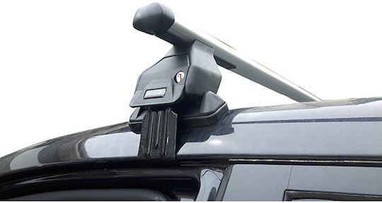 Menabo Autodachträger Aluminium für Kia Sportage 2010-2013 mit Dachträgerfüßen Silber MΠ.KSPORTAGE.04