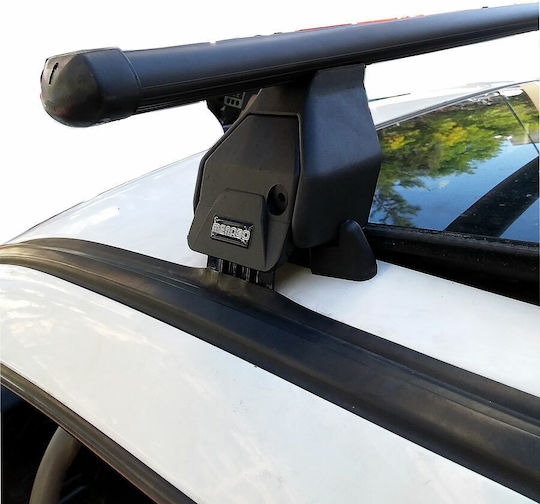 Menabo Steel Car Roof Bars for Volkswagen Golf 3D 1991-1999 Set with Roof Rack Legs Silver