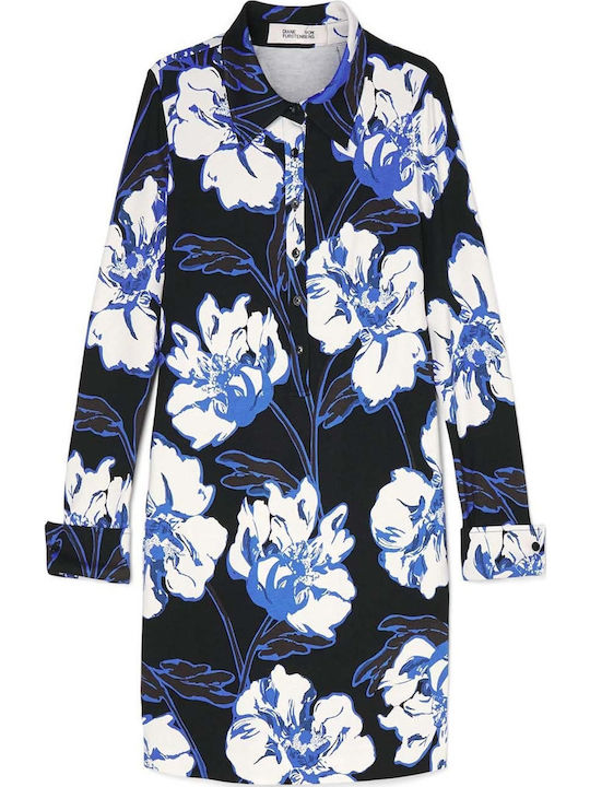 Rochie-Cămașă Mini Neagră