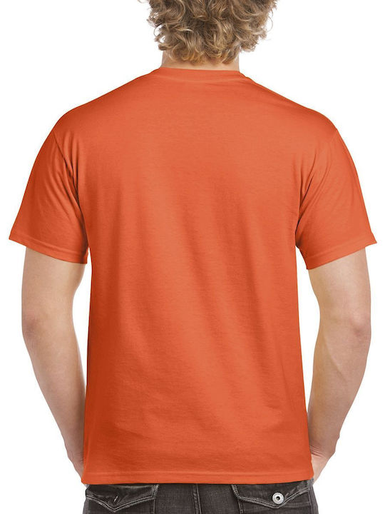 Gildan Ανδρικό Διαφημιστικό T-shirt Κοντομάνικο Orange