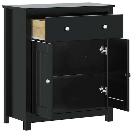 vidaXL Badezimmersäule Wandhängeschrank H69.5xB34xH80cm Schwarz