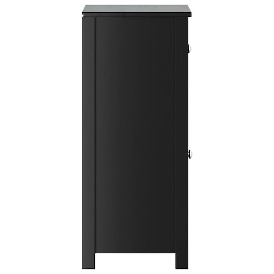 vidaXL Στήλη Μπάνιου Τοίχου Μ40xΒ34xΥ80cm Μαύρη