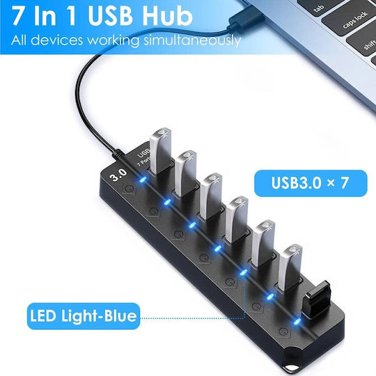Factory USB-Hub 7 Anschlüsse USB 3.0 mit USB-A Verbindung