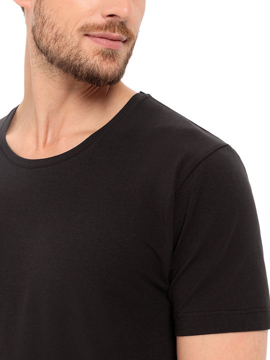 Herren Unterhemden BLACK 2Packung
