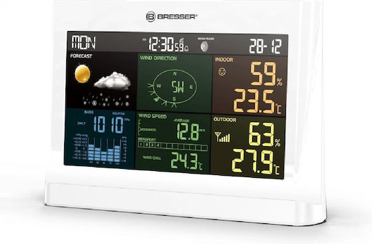 Bresser 5-in-1 Comfort 7002550GYE000 Wireless Stație meteorologică Digital De masă Alb Bresser 5-in-1 Comfort 7002550GYE000 Wireless Stație meteorologică Digital De masă Alb