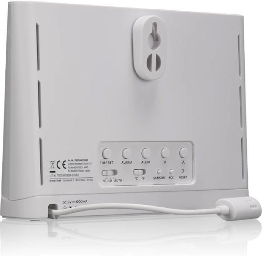 Bresser 5-in-1 Comfort 7002550GYE000 Ασύρματος Μετεωρολογικός Σταθμός Ψηφιακός Επιτραπέζιος Λευκός