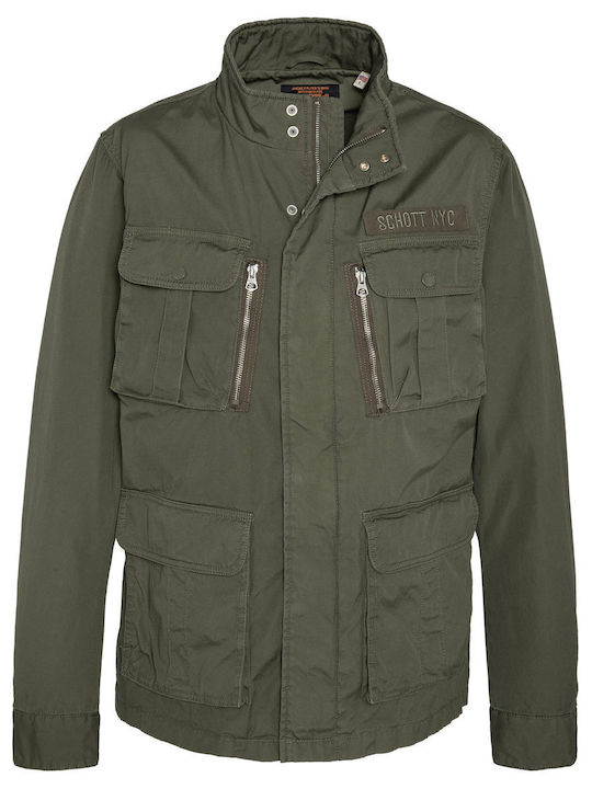 Schott Men's Winter Jacket Khaki