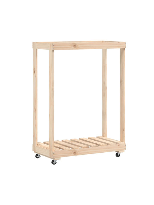 vidaXL Wooden Wood Storage 76.5x40x108cm